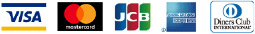 VISA・Mastercard・JCB・AMERICAN EXPRESS・Diners Club